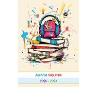 Agenda Scolaire DYS 2026-2027: Format A5 | Épuré Spécial Dyslexie, TDAH | Lignes Pointillées et Fond Alterné Anti-Fatigue Cognitive | 1 Jour par Page Sans Distraction | Primaire Collège Lycée