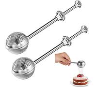 Agitador de azúcar para hornear, acero inoxidable, harina de azúcar, especias, canela, chocolate, polvo, agitador, plumero, dispensador, tamices, filtro de colador de té