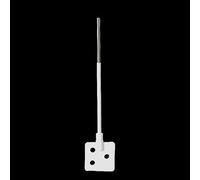Agitador de paletas de laboratorio, barra de agitación de PTFE, uso for mezcla de velocidad media y alta, longitud del eje 420 mm, diámetro de agitación 65 mm, recubierto de PTFE, 1 unidad