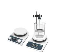 Agitador Magnético, Agitador magnético con agitador calefactor, agitador termostático de laboratorio con pantalla digital, mezclador magnético con placa calefactora(HS5C(2L LCD))