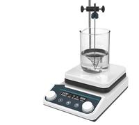 Agitador Magnético, Agitador magnético termostático con pantalla digital, equipo de laboratorio con placa calefactora, 5 l, 1500 rpm, HS8Pro