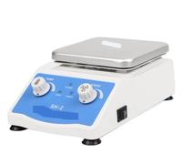 Agitador magnético de calentamiento con pantalla digital, mezclador termostático de placa calefactora de laboratorio, velocidad ajustable 1600 rpm