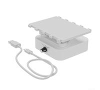 Agitador orbital de laboratorio para mini escritorio para mezcla de muestras, movimiento circular de 360°, regulación continua, compacto, plástico ABS, 125 x 100 mm (insert in)