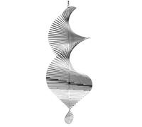 Agmoctz Hilanderos de Viento Colgantes 3D Spinner de Viento Decoraciones de Esculturas de Metal de Acero Inoxidable, Esculturas de Viento Heliciformes