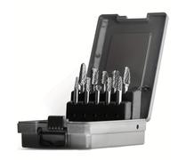 Agmoctz Kit de Fresas de Carburo de 1/4, Broca de Molienda con Vástago de 1/4, Broca para Herramienta Rotativa de Metal, Soldadura, Desbarbado de Piedra y Madera