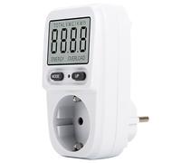 Agmoctz Medidor de Potencia Eléctrica, Vatímetro, Medidor de Energía LCD, Comprobador Eléctrico, de Corriente, Analizador de Potencia, Enchufe de la UE