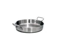 Agnelli ALIX110ALIN36 Bandeja con 2 asas de acero, trilaminado de aluminio-acero para inducción, 36 cm