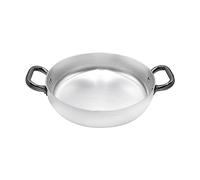 Agnelli ALMA11046 Cacerola con 2 Asas Acero Inoxidable, Aluminio Profesional 3 mm, 46 cm