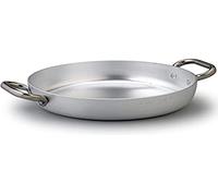 Agnelli ALMA110PI32 Bandeja con 2 Asas de Acero, Fondo de inducción, Aluminio Profesional de 3 mm, 32 cm