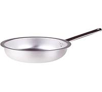 Agnelli ALMA111BM28 Sartén para saltear Pasta y arroz con Mango Tubular de Acero Inoxidable, Aluminio Profesional 3 mm, 28 cm