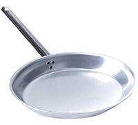 Agnelli ALMA121B40 Bandeja ovalada avellanada para pescado con mango tubular de acero inoxidable, aluminio profesional de 3 mm, 40 cm