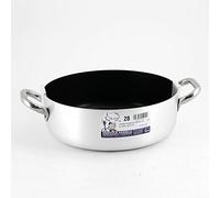 Agnelli - Cacerola Baja Antiadherente con Asas de Acero Inoxidable, 28 cm, cód. ALSA106S28