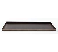 Agnelli Moldes para Hornear Rectangular Perforadas, Altura de 2 cm, aleación de Aluminio 3003, Negro