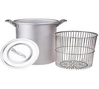 Agnelli Ollas Asparagera/Zamponiera con la Cesta y la Cubierta, BLTF Aluminio, 16 cm, 16 litros, Plata