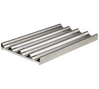 Agnelli Ollas Bandeja Gastronorm 1/1 Perforado para Baguettes, Aluminio, Plata