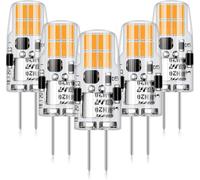 AGOTD Bombilla LED G4 12V 2W, 2700K Luz Cálida, Sustituto para 20W Halógenas, 200LM, 12V AC/DC, No Dimmable, Lámpara de Casquillo G4, 5 Unidades