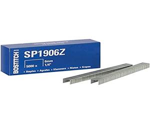 Agrafes bostitch sp1906z sp 19 1/4, 6 mm, galvanisées