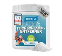 AGUALEVE® Eliminador de Lodos para estanques 1kg Nuevo | Muy eficaz contra Lodo Gracias a fórmula Oxígeno 2.0 | para estanques de Peces, jardín y baño | Made in Germany | 20.000 l