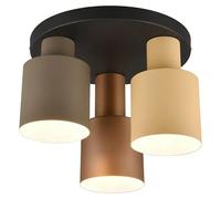 Agudo Plafón (120 W, Ø x Al: 30 x 24,5 cm, Negro, Gris, E27)