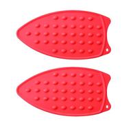 Agwuoetr Almohadilla de Plancha de Silicona Resistente Al, Soporte de Planchado PortáTil para Viajes y Plancha para Acolchar, Color Rojo
