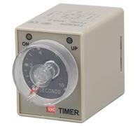 AH3-3 temporizador de retardo de encendido relé temporizador de retardo con enchufe de 8 pines 12 24V 110V 220V 380V tiempo ajustable 1~60S 3~60M(AC110V,6 Second)