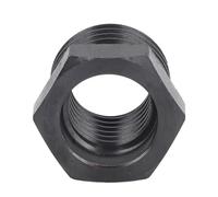 Ahgsup Adaptador de Máquina de Torno de Madera Adaptador de Inserción de Mandril de Rosca Duradero para Carpinteros Material de Acero Negro 45 para Tornear, Lijar, Taladrar en Fábricas y Talleres