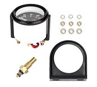 Ahgsup Medidor de Temperatura del Agua Medidor de Temperatura Indicador de 2 Pulgadas 52 Mm Universal Car Truck LED Puntero Digital 40-120 Celsius Luz Azul con Sensor para