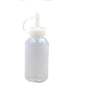 AHIOJEGX Botella exprimible Botellas aplicadoras de punta precisión plástico, botellas exprimibles con aguja for pegamento artesanal, contenedor dispensador tinta Alcohol, 4 Uds(12.1 X 3 X 3 white)