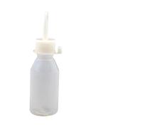 AHIOJEGX Botella exprimible Botellas aplicadoras de punta precisión plástico, botellas exprimibles con aguja for pegamento artesanal, contenedor dispensador tinta Alcohol, 4 Uds(11.5 X 3 X 3 white)