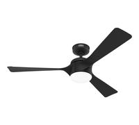Ahorro de energía Ventilador de techo Luz LED y control remoto Rosedale Negro...