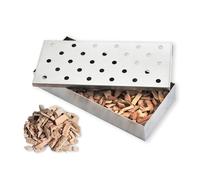 Ahumador Barbacoa Gas, Tubo de Fumador de Pellets de Acero Inoxidable, Caja para Ahumar, Generador de Humo Frío, Portátil para Todos Los Ahumadores de Carbón de Gas Eléctrico