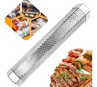 Ahumador Barbacoa Gas, Tubo de Fumador de Pellets de Acero Inoxidable, Caja para Ahumar, Generador de Humo Frío, Portátil para Todos Los Ahumadores de Carbón de Gas Eléctrico