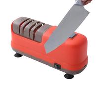 Ahuuen Afilador Eléctrico de Cuchillos | Piedra Afiladora 4 Etapas Para Tijeras - Con Base Carga USB Herramientas Eléctricas Afilado Cuchillas,Jardín Navaja Trabajo Rodante Senior Adulto Chef