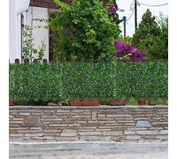 Ahuuen Cribado De Valla De Hiedra Artificial | Valla De Privacidad De Hojas De Hiedra Sintéticas | Rollo De Cribado De Setos Artificiales | Decoración para Jardín, Balcón, Exterior, Paneles Tacery