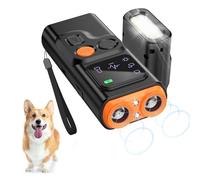 Ahuyentador de Perros, 2 Modos Ahuyentador perros Ultrasónico con Linterna Estroboscópica, 30 Pies Antiladridos para Perros de Mano con Pantalla para la Mayoría de Perros en Interiores y Exteriores