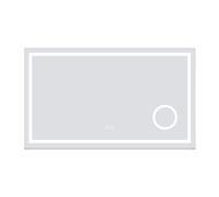 Aica Espejo de baño LED 120×70cm,Espejo de aumento,Bluetooth