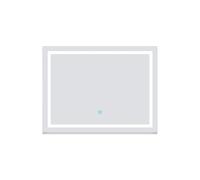 Aica Espejo de baño LED 80 x 60 cm, antivaho, brillo regulable