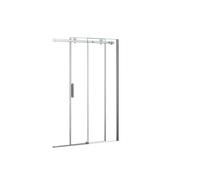 Aica mampara de ducha corredera frontal perfil cromado vidrio templado 6mm (1460-1500)x1950mm