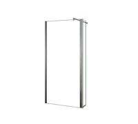 AICA SANITARIOS - Mampara de ducha fija 2 hojas Panel Fijo 80/90/100/110/120cm + Lateral giratorio 30cm - Ancho total: 110/120/130/140/150cm - Vidrio 8mm con Película de Seguridad - Barra 70-120cm - A