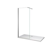 AICA SANITARIOS - Mampara de ducha fija, Vidrio Antical 8mm, Barra 90cm, Alto 200cm Silver 90x200cm