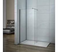 AICA SANITARIOS Mampara de ducha Frontales Puerta fija Cristal 6mm Antical Barra 70-120cm 65x185cm