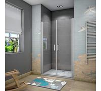 AICA SANITARIOS Mampara de Ducha Puerta Abatible Doble 5mm (101-105) x185cm