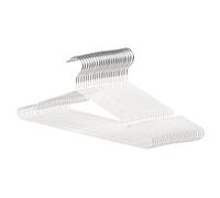 Aicasa Perchas de Metal para ropa con PVC , Antideslizantes con Muescas 3 mm de diámetro ,Ahorro de Espacio para Abrigos, Trajes, Camisas, Chaquetas, Vestidos, Faldas , Colgador, Perchero,