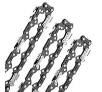 Aicoya Pack de 3 Cadenas de Motosierra 0.325" para Espadas de 50cm 81 Eslabones 1.6mm Cadena de bajo retroceso 063
