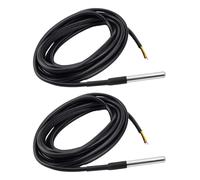 Aideepen 2 piezas Sensor de Temperatura, 10m Cable Impermeable Digital de Acero Inoxidable compatible con Arduino y Raspberry Pi, compatible con Shelly