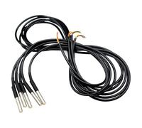 Aideepen 5 piezas Sensor de Temperatura, 5m Cable Impermeable Digital de Acero Inoxidable compatible con Arduino y Raspberry Pi, compatible con Shelly