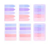 AIEX 600 Piezas Índice Adhesivas, Autoadhesivas Pestañas Marcadores Index Tabs Marcadores de Libros para Índice de Lectura Carpetas de Archivos Notas de Libros Fácil de Quitar (Color Rosa Púrpura)