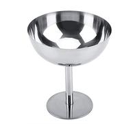 Aigend Tazas de Helado de Acero Inoxidable Recipiente de Postre Multiusos Tazones de Helado para Ensalada Pudín de Frutas (Alto)