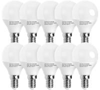 Aigostar - 10 x Bombilla LED E14 Luz Fría, 5W 6500K 420lm, Bombillas LED Cálido E14 Casquillo Fino, Bajo consumo, Ahorro de energía, CRI> 80, No Regulable - Caja de 10 Unidades