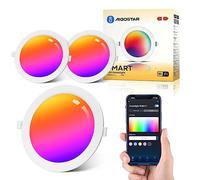 Aigostar 15W Inteligente Downlight LED Techo Emportrable, Foco Led Ø175mm x 26.5mm Redondo Ultradelgado WiFi APP Control, RGB y Blanco Regulable 2700-6500K, Compatible con Alexa y Google, 2 Pack